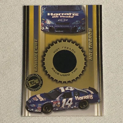 2002 Press Pass Hot Treads Tire Relic Card Larry Foyt NASCAR - Image 1 of 4