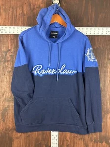 Harry Potter Hoodie Ravenclaw Texture Pullover Fleece Sweater Blue Men’s Medium - Picture 1 of 6