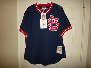 Ozzie Smith 1994 St. Louis Cardinals Mitchell & Ness Men's Authentic BP Jersey - Picture 1 of 9