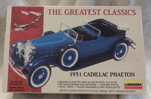 NEW OLD STOCK MODEL KIT LINDBERG 1931 CADILLAC PHAETON CAR AUTO OPEN BUT NEW - Picture 1 of 1