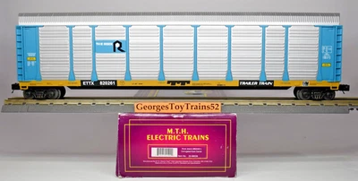 MTH PREMIER 3-RL O #820261 RI ROCK ISLAND CORRUGATED AUTO CARRIER 20-98538 LNIB - Image 1 of 4