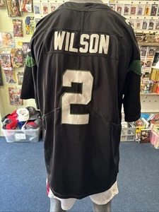 Original New York Jets NFL Trikot Herren Large Mike sehr guter Zustand Wilson #2 schwarz - Bild 1 von 9