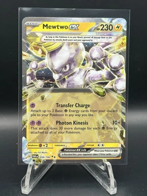 Mewtwo ex 058/182 Sv04: Paradox Rift Holo Pokemon Tcg Cards Rare Mint Nm A1 - Image 1 of 2