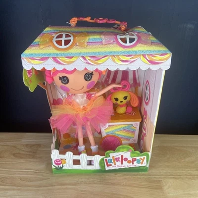 MGA ENTERTAINMENT Lalaloopsy Doll Sweetie Candy Ribbon & Pet Puppy 13" Taffy Candy New in Package