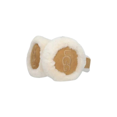 (W) Orejeras UGG Logo Bordado Castaño Foto 1 de 4