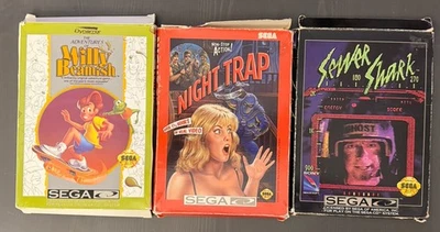 Sega CD Game Lot | Willy Beamish, Night Trap, and Sewer Shark | Tested and Work - Image 1 of 4