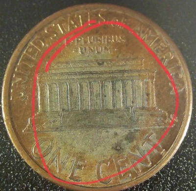 1994 P Lincoln Cent Error Missing Copper Plating On Reverse - Image 1 of 4