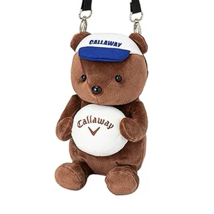 Limited Edition Callaway Bear UT Bag Brown Round Accessory Round Bag Ball Case - Picture 1 of 3