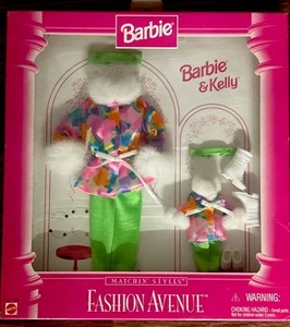 Barbie & Kelly Fashion Avenue Matchin' Styles Ski Schnee Outfits 1996 Set #2 J26 - Bild 1 von 9