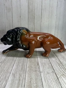 Vintage Robinson herumstreifender Löwe Figur Statue Ransbottom Keramik 70er Jahre siehe Details - Bild 1 von 16