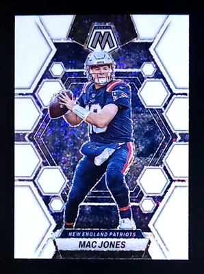 2023 Panini Mosaic White Sparkle Prizm Mac Jones #160 SSP - Image 1 of 2