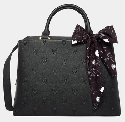 Bolso de Mano Betsey Johnson RARO Calavera Repujado Skulltastic Original Nuevo con Etiquetas Foto 1 de 4
