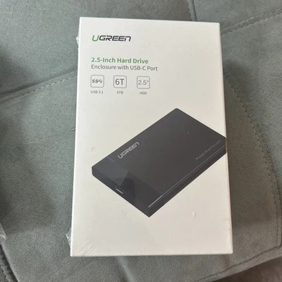 New Green 2.5” Hard Drive Enclosure With USB-C Port - Image 1 of 2