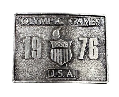 Belt Buckle 1976 Olympic Games Bergamot Brass Works USA Made - Image 1 of 2