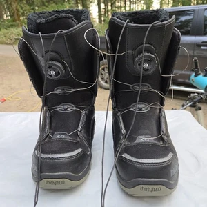 ThirtyTwo 32 STW BOA Snowboard Boots Men’s Size 8 Black Dual BOA All-Mountain - Picture 1 of 10
