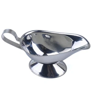 Thick Stainless Steel Gravy Boat Sauce for Restaurant Jug Server Pourer - Picture 1 of 2