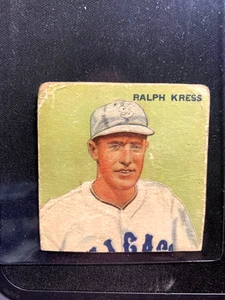 1933 GOUDEY (R319) #33 RALPH KRESS ROOKIE CHICAGO WHITE SOX LOWER GRADE POOR - Picture 1 of 2