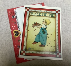 MARY ENGELBREIT SWEETIE PIE “ Be Mine “Greeting Card 5" x 7" 1983 VINTAGE - Picture 1 of 7