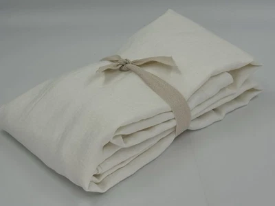 Nueva Cortina de Ducha West Elm Europea Lino Lino, TALLA GRANDE 84”, Blanca Foto 1 de 4