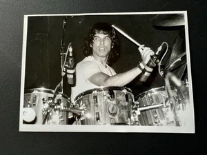 Foto estampada original de Mickey Hart 1988 Grateful Dead blanco y negro Larry Hulst - Imagen 1 de 3