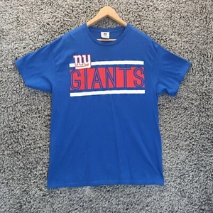 New York Giants Shirt Erwachsene Large blau rot NFL Football Team Bekleidung Baumwolle Herren - Bild 1 von 7