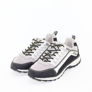 FILA women Evergrand athletic sneaker shoe size 8 W gray/black faux leather NEW
