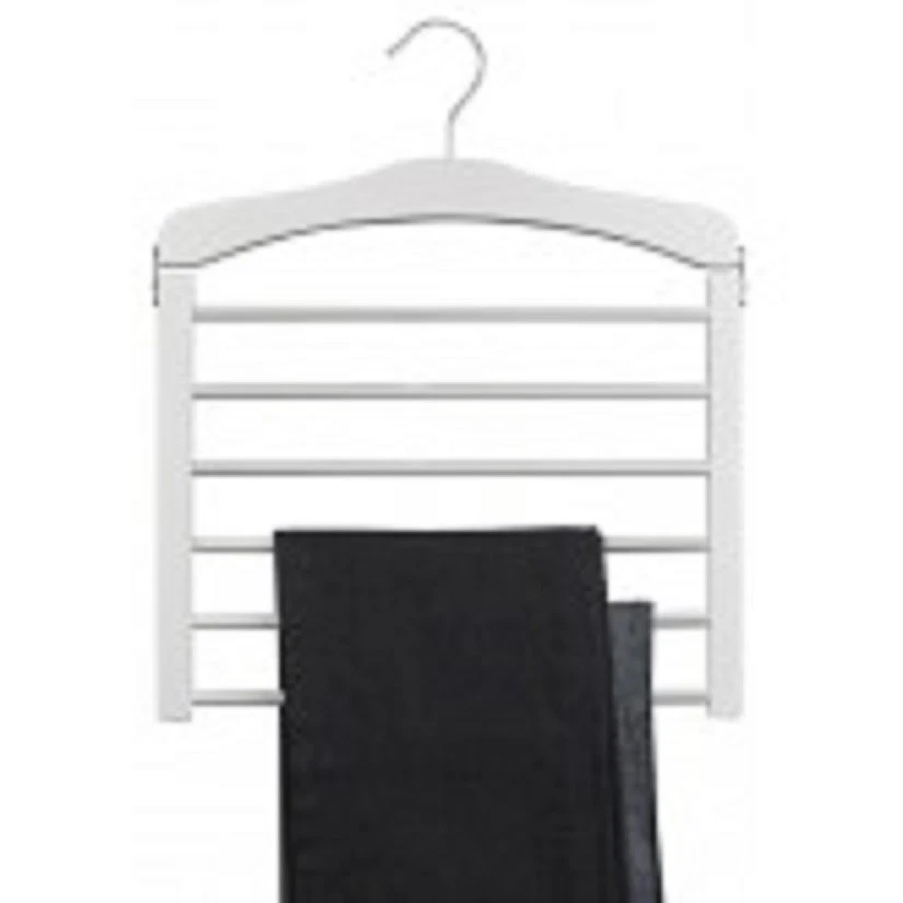 Percha para pantalones múltiples de madera blanca Only Hangers (paquete de 3) Foto 1 de 1