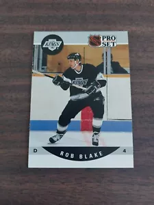 1990-91 Pro Set Rob Blake Rookie Card #611 LA Kings Hall of Fame RC🔥📈 - Picture 1 of 2