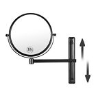 Wall Mounted Vanity Makeup Mirror, Zoom Double Sided Mirror With 10X Magnific...