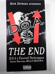 D.O.A. The End with guest Jello Biafra DOA Punk VHS 2001 reissue - Picture 1 of 12