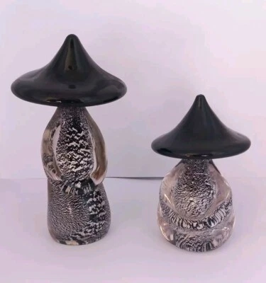 Vintage Pair Of Murano Chinese Glass Statues, Oriental Figures - Image 1 of 4