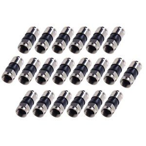20Pcs F Outdoor Compression Connector Fitting Fit For RG6 Coax Coaxial Cable ym