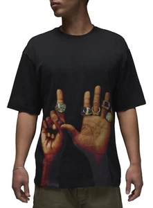 Nike Air Jordan Flight MVP Rings Short Sleeve Graphic T Shirt HJ2322-010 - Picture 1 of 3