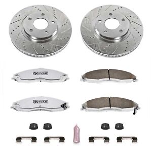 Powerstop K1547-26 Brake Discs And Pad Kit 2-Wheel Set Front for Chevy Camaro