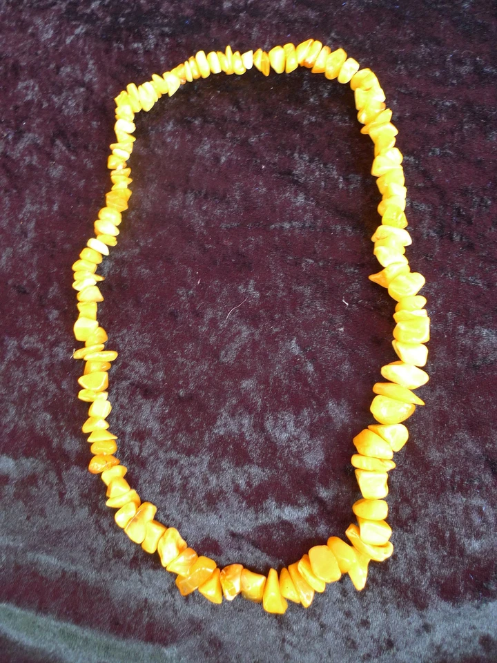 edle ,alte Kette__Bernstein__Butterscotch__schöne Steine__66cm__! - Bild 1 von 1