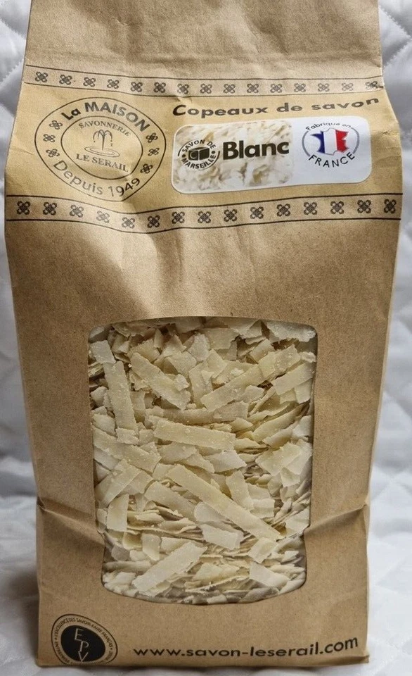 Lot de 2 sacs Copeaux de Savon de marseille de 1 Kg - Le serail