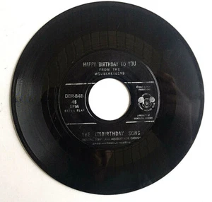 The Mousketeers - Happy Birthday To You Vinyl 45rpm Disneyland DBR-84A RARE - Imagen 1 de 2