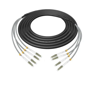 1M~20M 4 Strand MM OM3 7mm Fiber Optic Outdoor Cable with FC/SC/ST/LC Connector - Image 1 of 4
