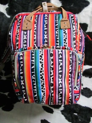 BOLSAS DE PAÑALES ESTILO MOCHILA PATRÓN SUROESTE TOTALMENTE NUEVAS Tamaño: 27*21*40 cm LONA  Foto 1 de 4