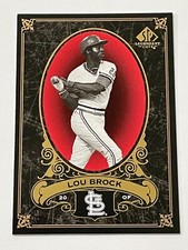 2007 Upper Deck SP Legendary Cuts Baseball #94 - Lou Brock - St. Louis Cardinals