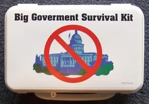 Big Government Survival Kit Joke Gag Gift - Picture 1 of 2