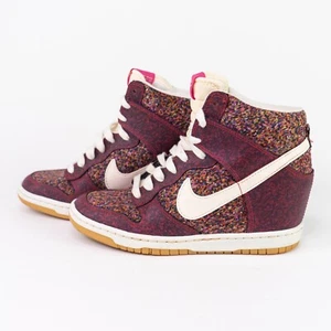 Nike Dunk Sky Hi Hidden Wedge Heel High Liberty Digital Floral Pink Gum Womens 7 - Picture 1 of 11