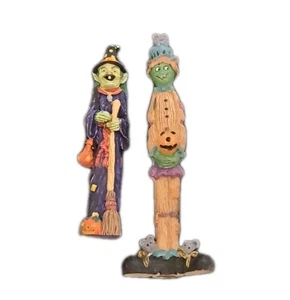 Estatuillas de Halloween Bruja Malvada Frankenstein Estilo Flaco Estatuas de Pie - Imagen 1 de 2