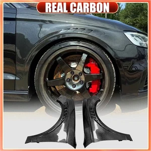 FOR AUDI A3 S3 8V RS3 2014-20 REAL CARBON Front Fender Side Wing Vent Trims 2PCS - Bild 1 von 13
