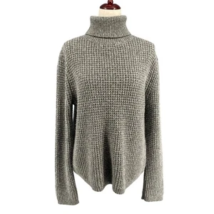 Jenni Kayne Seattle Rollkragen Merinowolle Kamelhaar Mischung Pullover Damen S grau - Bild 1 von 20
