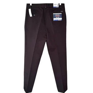 Izod American Chino Pants Mens Size 31 Waist Inseam 30 Inches Non Iron Black - Picture 1 of 9
