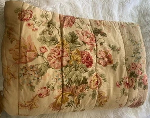 Vintage Ralph Lauren Home Twin Comforter Sussex Gardens Peach w/Florals - Picture 1 of 8