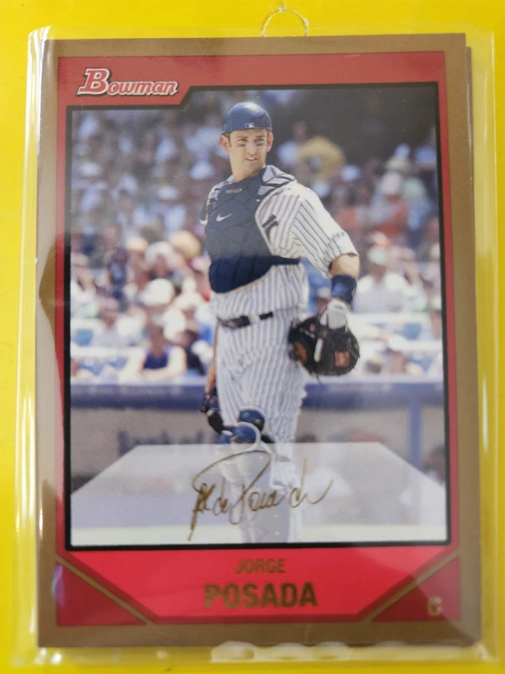 (Lote de 5 tarjetas) 2007 Bowman Gold #36 Jorge Posada - New York Yankees Foto 1 de 1