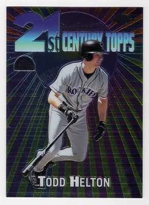 2000 Topps Chrome 21st Century Topps #10 Todd Helton Colorado Rockies Insert #10 - Picture 1 of 1