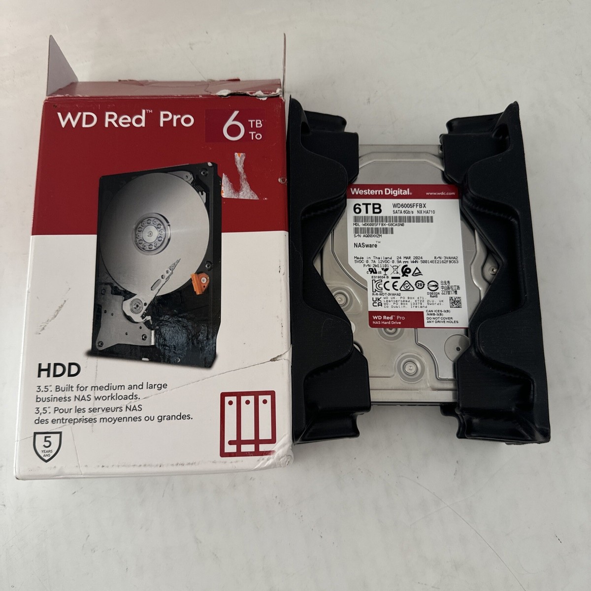 Western Digital 6TB WD Red Pro NAS Internal Hard Drive